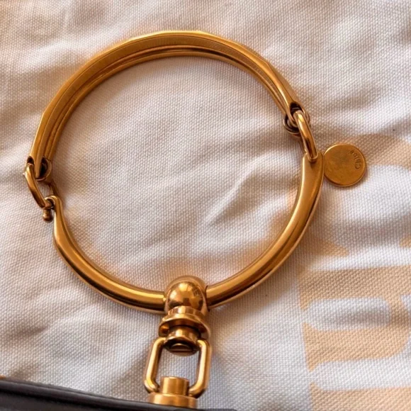 Chloe Calfskin Suede Nile Small Bracelet Bag - Picture 7 of 7